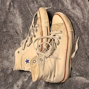 White Hightop Converse